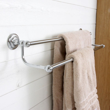 6627C Miller Richmond Double Towel Rail Lifestyle