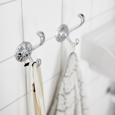 612C Miller Stockholm Double Robe Hook in a Pair