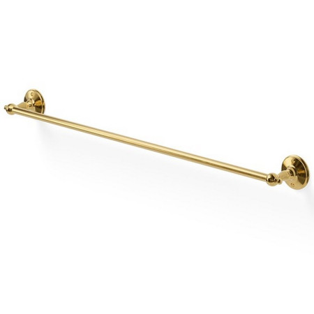 Miller Stockholm Polished Brass 720mm Single Towel Rail