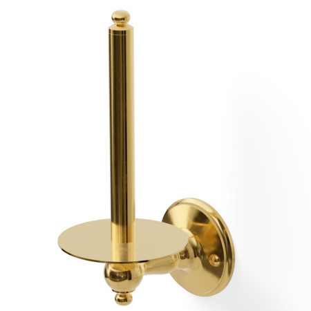Miller Stockholm Polished Brass Spare Toilet Roll Holder