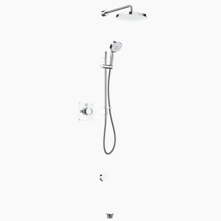 Mira Evoco Triple Outlet Chrome Bathfill Thermostatic Mixer Shower