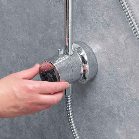 Mira Minimal Dual Mixer Shower Lifestyle view of Shower Valve