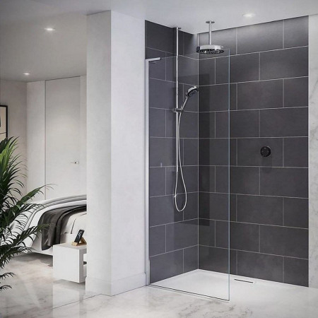 1.1981.011 Mira Platinum Ceiling Fed Dual Outlet Low Pressure Digital Shower (2)