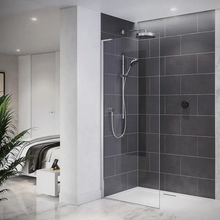 1.1981.002 Mira Platinum Rear Fed Dual Outlet High Pressure Digital Shower Lifestyle