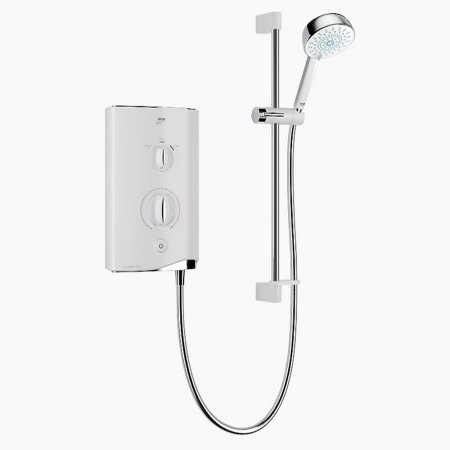 1.1746.820 Mira Sport Manual 7.5kW Chrome and White Electric Shower