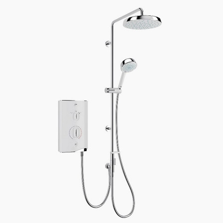 1.1746.824 Mira Sport Manual 9.0kW Chrome and White Dual Electric Shower