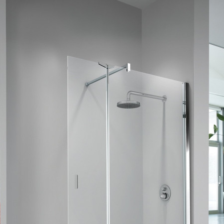 Novellini Kuadra H2 980mm Shower Panel with 370mm Deflector Panel Zoom In