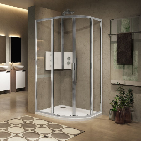 Novellini Lunes 2.0 R Offset Quadrant Shower Enclosure 750x900mm