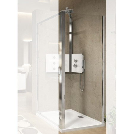 Novellini Lunes 2.0 FZ 830mm to 860mm Side Panel in Chrome Side Panel