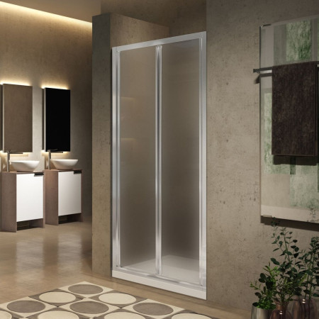 Novellini Lunes 2.0 S Folding Shower Door 900mm in Silver