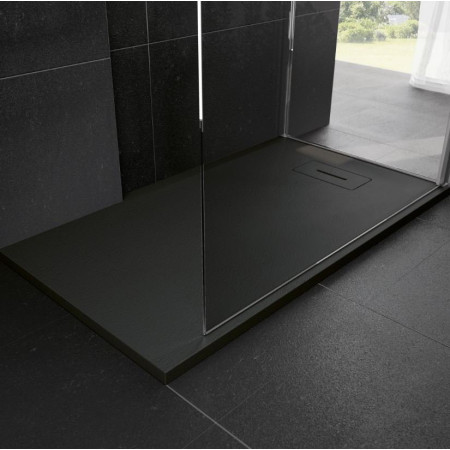 Novellini Novosolid 1600 x 700mm Shower Tray in Black 2