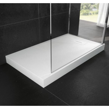 Novellini Novosolid 1000 x 800mm Shower Tray in White Raised
