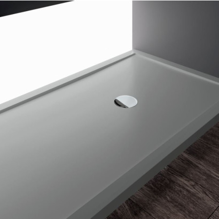 Novellini Olympic Plus Shower Tray 1400mm x 900mm Grey Finish