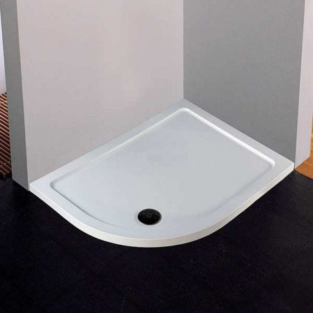 Novellini Standard Height 900 x 750mm Left Hand Quadrant Shower Tray