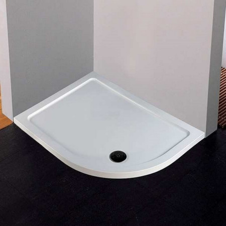 Novellini Standard Height 900 x 750mm Right Hand Quadrant Shower Tray