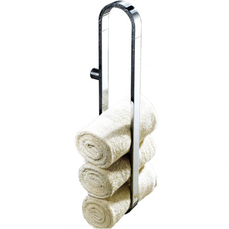 R90PTSAL0B Novellini Wall Mounted Stainless Steel Towel Rail Vertical Orientation