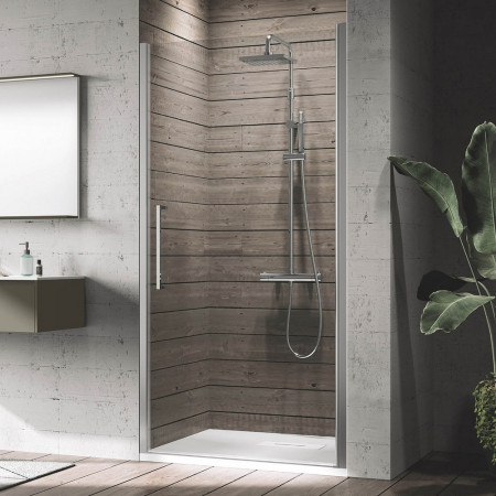 Novellini Young 1B 820-860mm Hinged Shower Door
