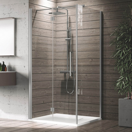 Novellini Young 2GS+F Bifold 1100mm Shower Enclosure (Left Hand)