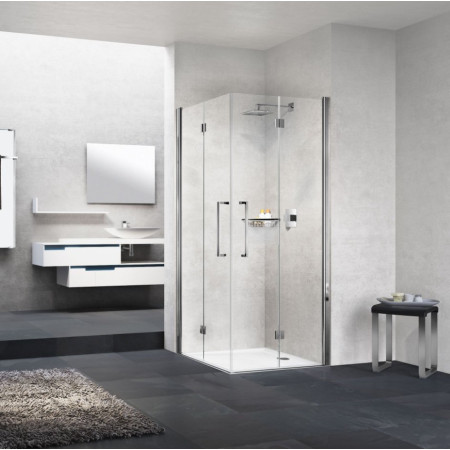 Novellini Young 2GS Corner Entry 760mm Bi-Fold Shower Enclosure