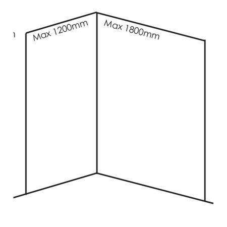 Nuance Large Corner Turin Marble Wall Panel Pack C Dimensions