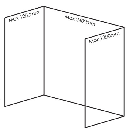 Nuance Large Recess Arctic White Wall Panel Pack F