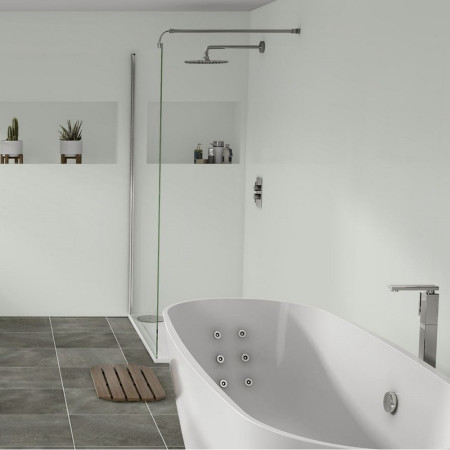 Nuance Large Corner Arctic White Wall Panel Pack C