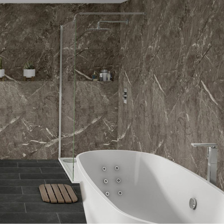 Nuance Small Corner Cirrus Marble Wall Panel Pack A Lifestyle
