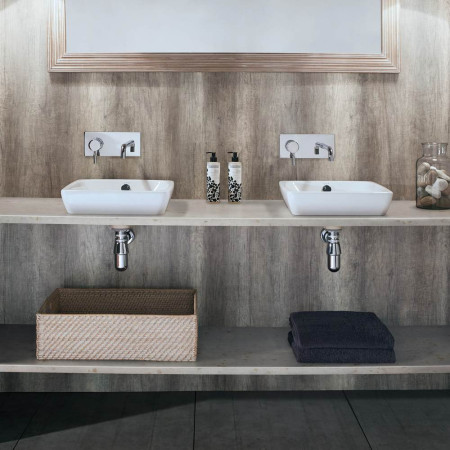 Nuance Small Corner Driftwood Wall Panel Pack A Lifestyle