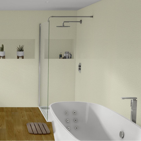 Nuance Small Corner Vanilla Quartz Wall Panel Pack A