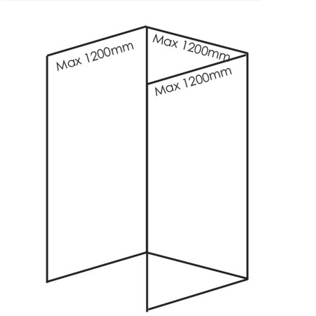 Nuance Medium Recess Petra White Wall Panel Pack E Dimensions