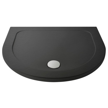 Nuie 1050 x 950mm D Shape Shower Tray in Slate Grey