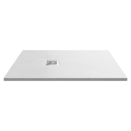Nuie 1200 x 800mm Rectangular Slimline Shower Tray White Slate