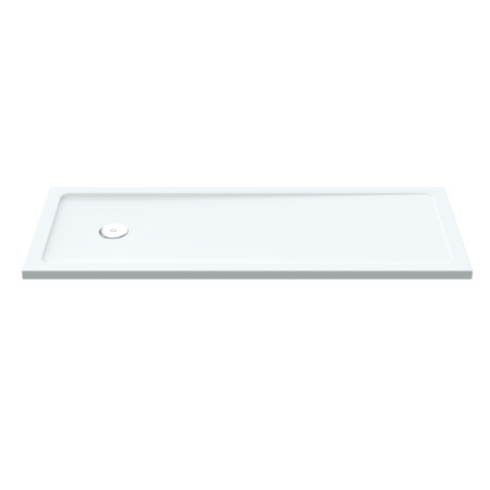 Nuie 1700 x 700mm Large Rectangular Shower Tray in Gloss White - End Waste
