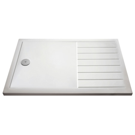 Nuie 1700 x 700mm Walk In Wetroom Shower Tray in Gloss White