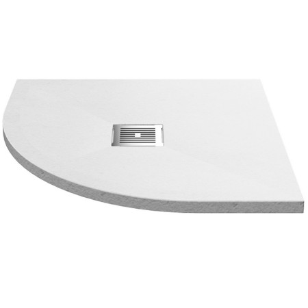 Nuie 900 x 900mm Quadrant Slimline Shower Tray White Slate