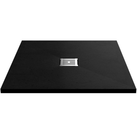 Nuie 800 x 800mm Square Slimline Shower Tray Black Slate