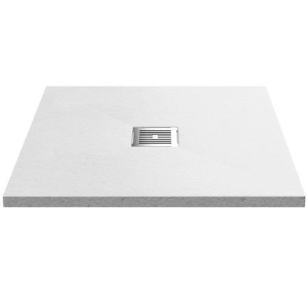 Nuie 900 x 900mm Square Slimline Shower Tray White Slate
