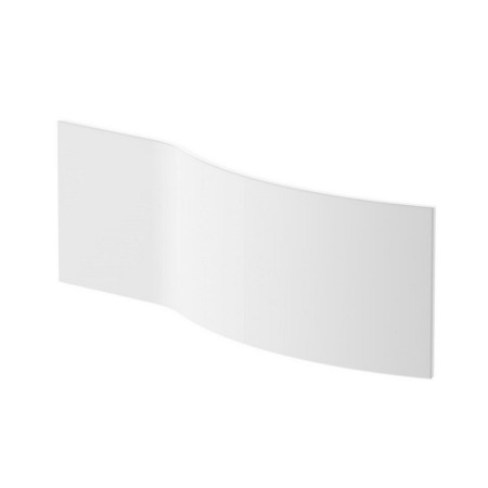 Nuie Acrylic 1500mm Gloss White B Shape Shower Bath Front Panel