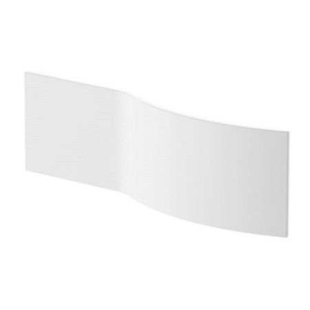 Nuie Acrylic 1700mm Gloss White B Shape Shower Bath Front Panel