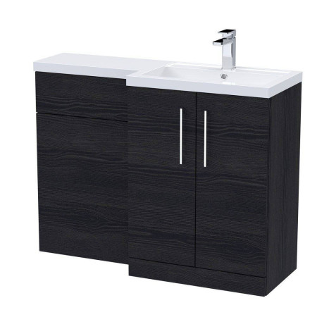 ARN611 Nuie Arno 1100mm Charcoal Black L Shaped Combination Unit (2)