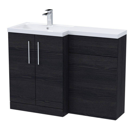 Nuie Arno 1100mm Charcoal Black L Shaped Combination Unit