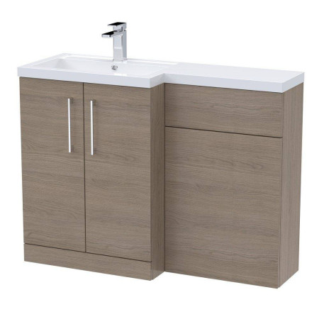 Nuie Arno 1100mm Solace Oak L Shaped Combination Unit