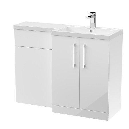 ARN111 Nuie Arno 1100mm White L Shaped Combination Unit Right Handed