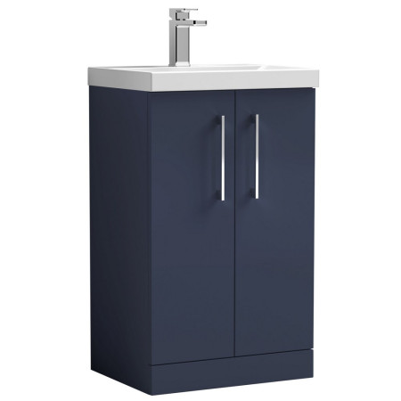 Nuie Arno 500mm Blue Floor Standing Vanity Unit with Basin