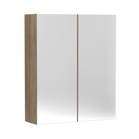 Nuie Arno 600mm Bleached Oak Mirror Cabinet