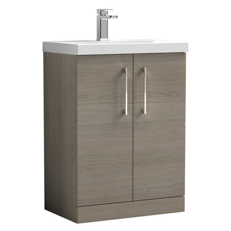 Nuie Arno 600mm Oak Floor Standing Vanity Unit with Basin
