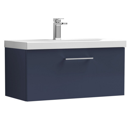 ARN2925 Nuie Arno 800mm Blue Wall Hung One Drawer Vanity Unit with Basin (1)