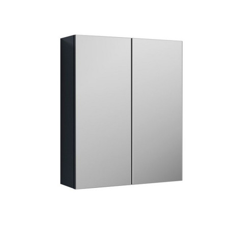 Nuie Arno Soft Black 600mm Mirror Cabinet Unit