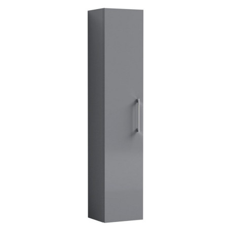 MOE2261 Nuie Arno Tall Wall Hung Single Door Unit in Satin Grey (1)