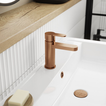 ARV1505 Nuie Arvan Brushed Bronze Mono Basin Mixer with Waste (2)